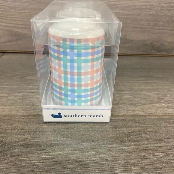 Set Of 2 Plaid Southern Marsh Salt & Pepper Shaker - Picture 3 of 5